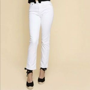 Rouje Sabina Jeans White French Size 34